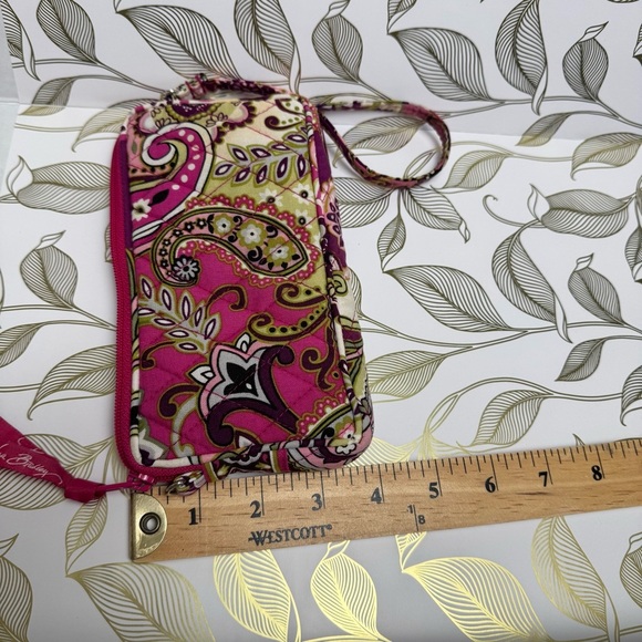 Vera Bradley Pink Floral Women's Wristlet - Picture 5 of 13